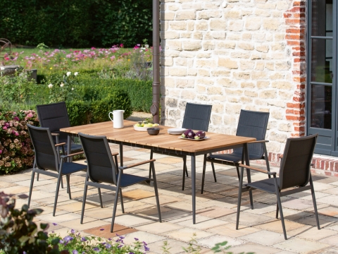 Niehoff Luna-Regg Gartenm�bel-Set, 7-teilig