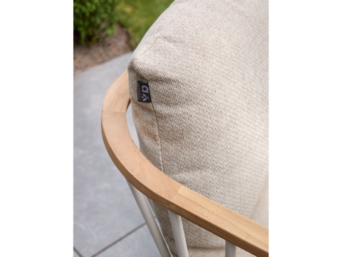 Apple Bee Condor Dining Armchair Alu Oyster