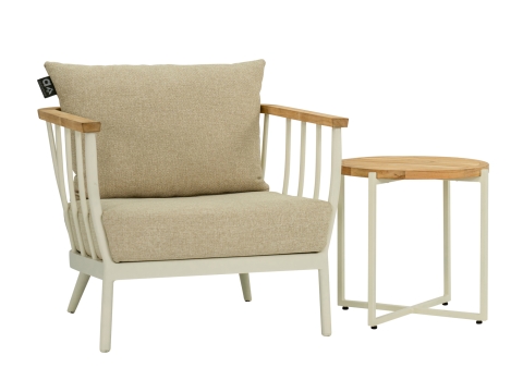 Apple Bee Condor Lounge Sessel Alu Oyster