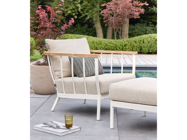 Apple Bee Condor Lounge Sessel Alu Oyster