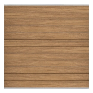 Elephant Steckzaun Set Mix and Match 180x174cm Thermo Frake-Hartholz, silber Leisten