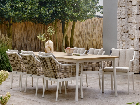 Apple Bee Milou Tisch Teak natural Oyster 240x100cm