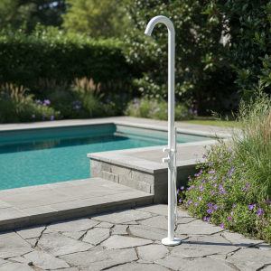 Ideal Gartendusche Sylt Wei&szlig;