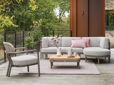 Apple Bee Lugano Lounge Sessel Taupe