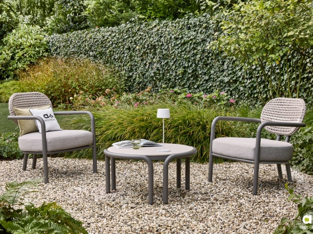 Apple Bee Lugano Kaffeetisch 80cm Taupe