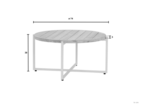 Apple Bee Condor Lounge-Set 3 Oyster Cotton Flower