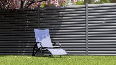 GroJaLumino Rhombus Steckzaun Set 180x180cm anthrazit