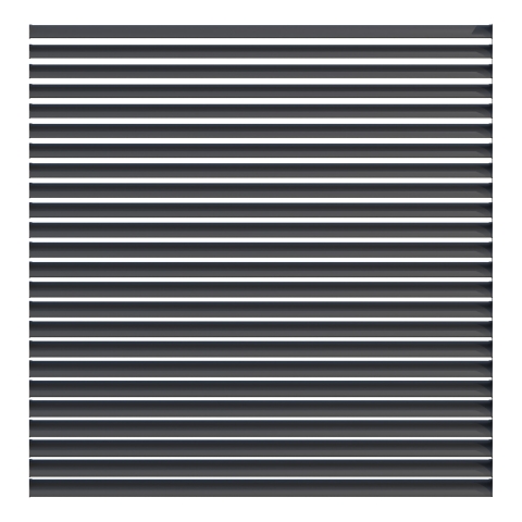 GroJaLumino Ellipse Steckzaun-Set 180x180cm anthrazit