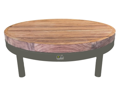 Apple Bee Maui Kaffeetisch Taupe 60cm Teak