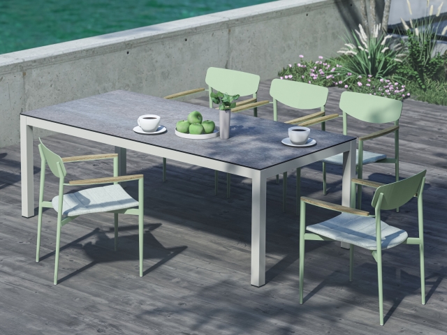 Zebra Hornet Stapelsessel Aluminium sage