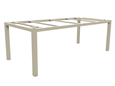 Zebra Alus Tischgestell 210x100cm light taupe ohne Tischplatte