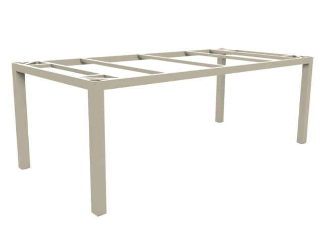 Zebra Alus Tischgestell 210x100cm light taupe ohne Tischplatte