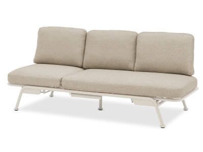 Zebra Somerset 3-Sitzer Sofa Aluminium light taupe 198cm x 81cm x 78 cm