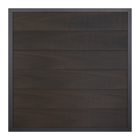 GrojaViento BPC Zaun Walnuss - Rahmen anthrazit DB703 Sonderma�