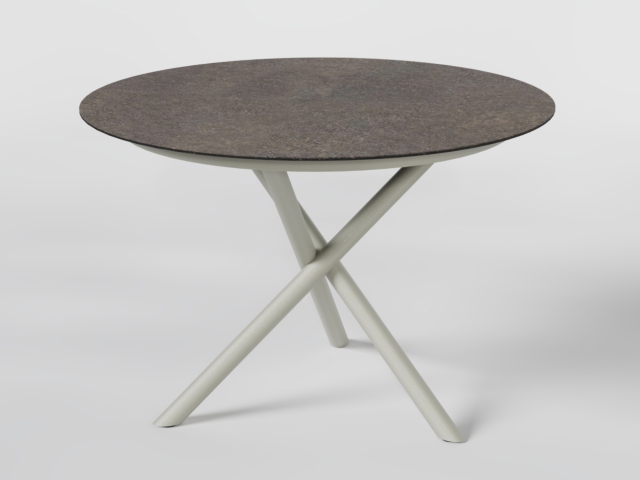 Zebra Mikado Sela Tisch light taupe rusty rock rund 110cm