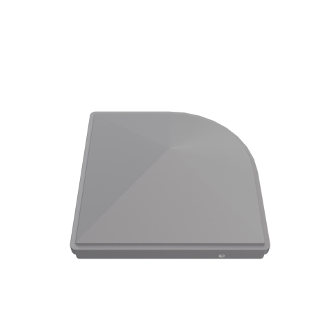 GroJa Premium-Pfostenkappe 9x9cm - Silbergrau f�r variable Alu-Steckzaunpfosten