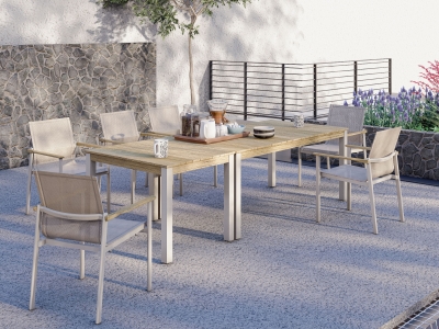 Zebra Gartenm&ouml;bel-Set Enox-Derex