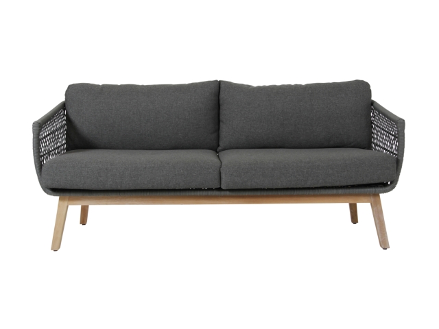 Brafab Kenton 3-Sitzer Sofa 194cm mit Polstern, R�cken-Seitenteile geflochten
