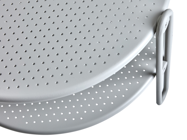 Brafab Blixt Loungetisch Aluminium hellgrau, 65cm