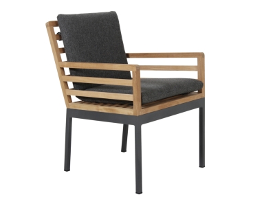 Brafab Zalongo Diningsessel aus Teakholz, Gestell Aluminum, inkl. Kissen Brafab Zalongo Diningsessel aus Teakholz, Gestell Aluminum, inkl. Kissen
