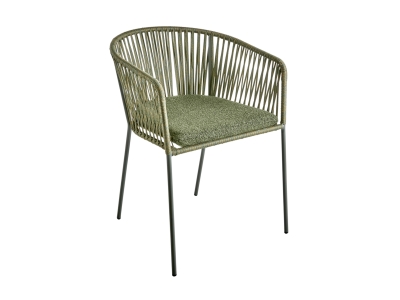 Brafab Piatto Diningsessel, Nordic Green- RAW Avocado, inkl. Kissen, stapelbar Brafab Piatto Diningsessel, Nordic Green- RAW Avocado, inkl. Kissen, stapelbar