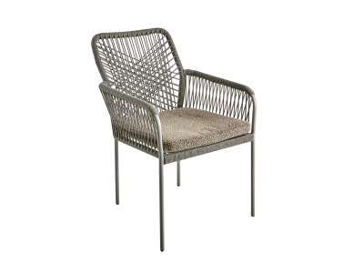 Brafab Vira Diningsessel, Khaki Peanut, stapelbar, inkl. Sitzkissen Brafab Vira Diningsessel, Khaki Peanut, stapelbar, inkl. Sitzkissen