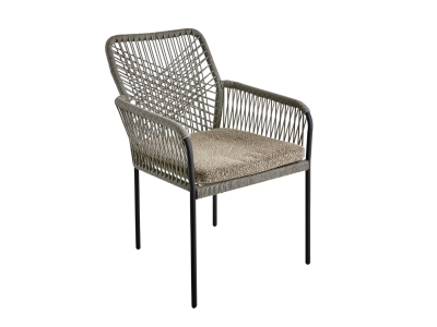 Brafab Vira Diningsessel, Anthrazit Peanut, stapelbar, inkl. Sitzkissen Brafab Vira Diningsessel, Anthrazit Peanut, stapelbar, inkl. Sitzkissen