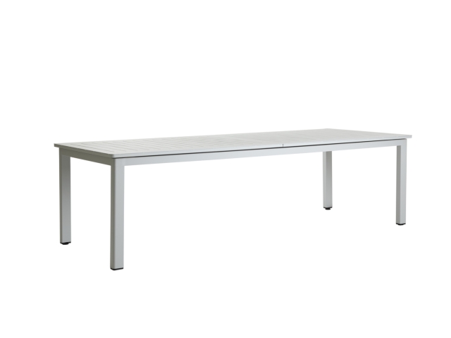 Brafab Lomma XL Ausziehtisch Aluminium hellgrau 260-380x100cm