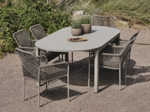 Brafab Vira Lomma Gartenm�bel Set Khaki, 7-teilig