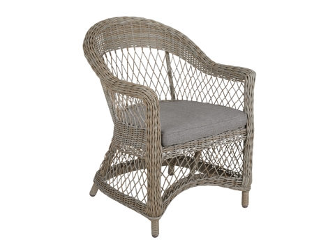 Brafab Kamomill Dininsessel, Geflecht beige, inkl. Sitzkissen