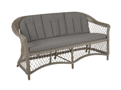 Brafab Kamomill 2-Sitzer Gartensofa 170cm, Geflecht beige, inkl. Kissen
