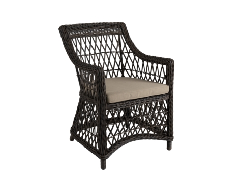 Brafab Beatrice Diningsessel braun, inkl. Sitzkissen