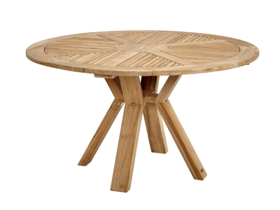 Brafab Circus Tisch rund 130cm aus massivem Teakholz natur