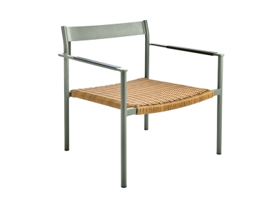 Brafab DK Loungesessel, Aluminium Dusty green, stapelbar