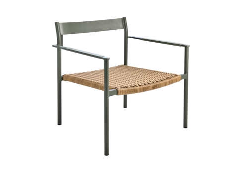 Brafab DK Loungesessel Aluminium Nordic green, stapelbar