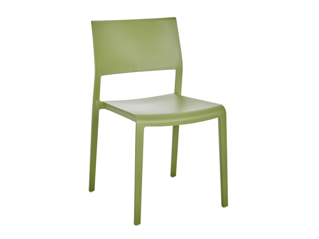 Brafab Lilibet Diningstuhl Olivgr�n, stapelbar