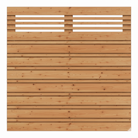 Sichtschutzzaun Calabria mit Ziergitter L�rche 180x180cm