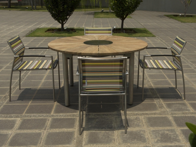 Zebra Gartenm�bel-Set Rovex mit Ausziehtisch Catax