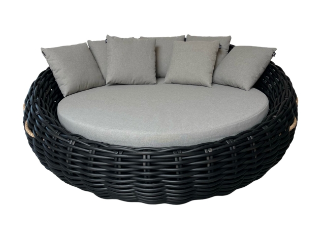 Apple Bee Cocoon Daybed Black Wash inkl. Kissen 220x220x92cm