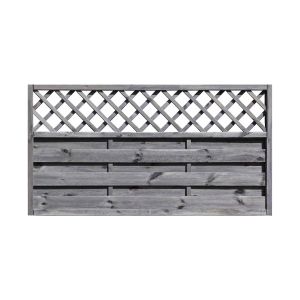 Dichtzaun Mailand 180x90cm Kiefer kdi grau mit Rankgitter Dichtzaun Mailand 180x90cm Kiefer kdi grau mit Rankgitter