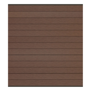 Elephant Steckzaun Fusion 200 WPC braun, Leiste anthrazit 180x188cm