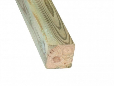 Konstruktionsholz 7x7x150cm Kiefer druckimpr�gniert gr�n glatt gehobelt