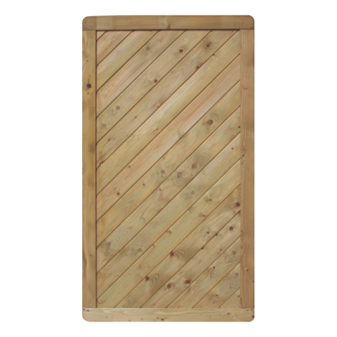 Diagonaltor Trentino 100x180cm geschlossen Fichte kdi gr�n