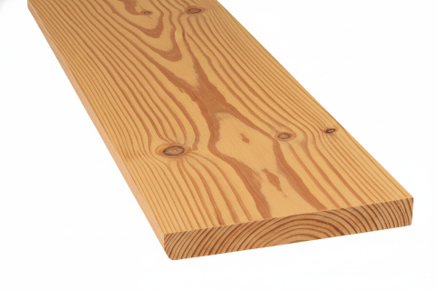 Terrassendiele europ. L�rche 27x145mm beids. glatt gehobelt