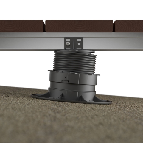 Eurotec Verstellfu� SL Base S mit L-Adapter 32-47mm Aufbauh�he