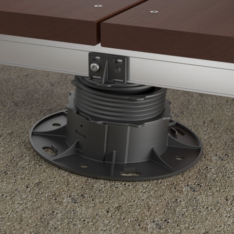 Eurotec Verstellfu� SL Base L mit L-Adapter 67-117mm Aufbauh�he