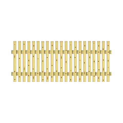 Vorgartenzaun 200x80cm Kiefer druckimpr�gniert gr�n