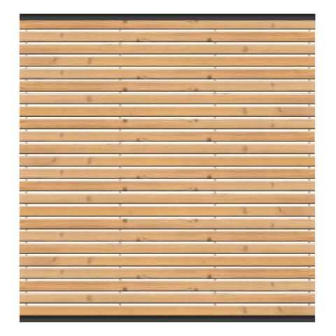 Sichtschutzzaun Nizza Thermoholz 180x180 Bausatz (4-teilig)