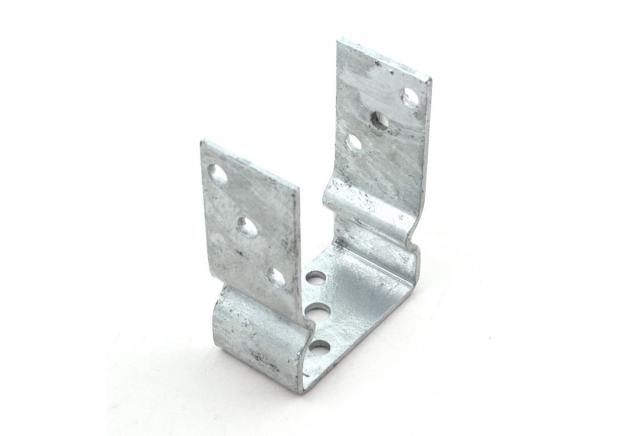 U-Pfostentr�ger mit Sicke 4mm verzinkt 101x150mm verzinkt