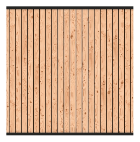 Osmo Verto Bausatz Sichtblende 180x180cm Kanadische Douglasie (20 Profile)